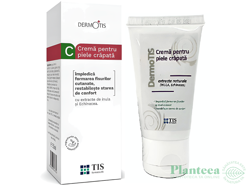 Crema emolienta piele crapata fisuri cutanate DermoTis 50ml - TIS