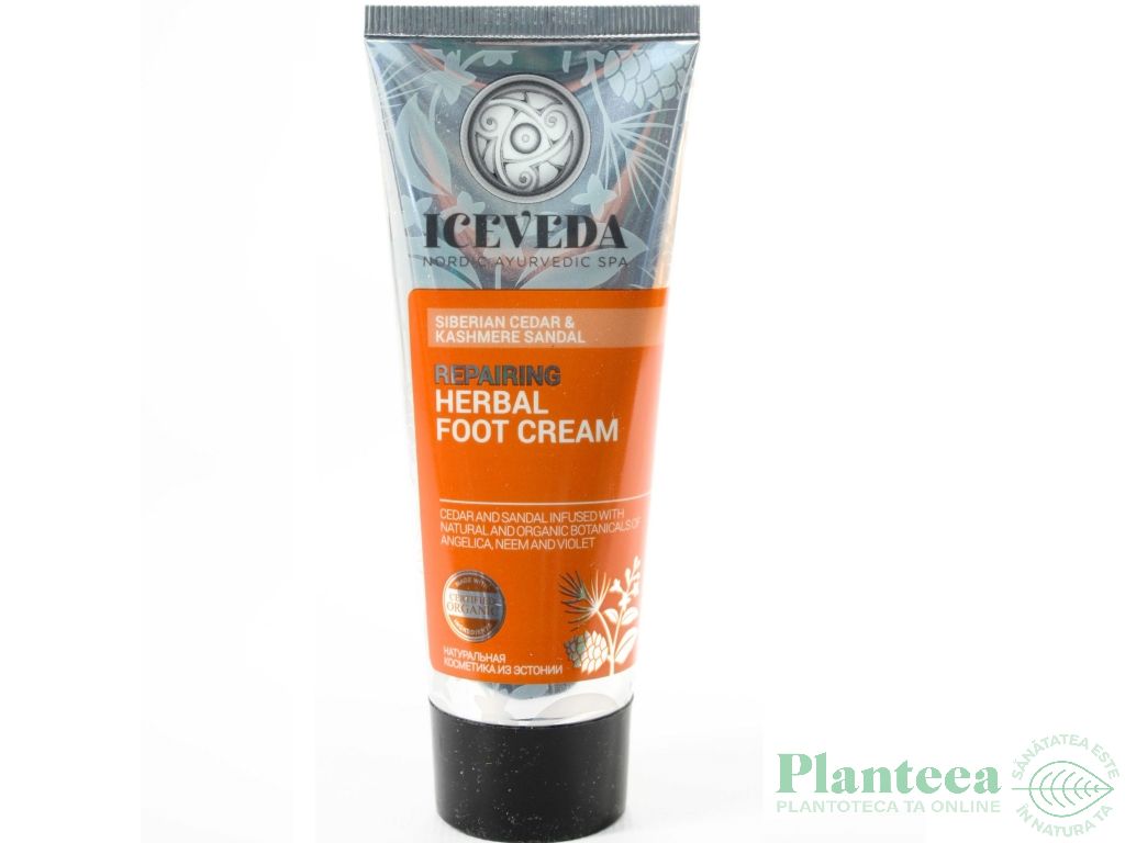 Crema picioare reparatoare cedru siberian casmir sandal 75ml - ICEVEDA