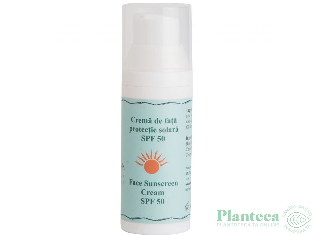 Crema fata protectie solara spf50 50ml - ALINA ZAMFIR