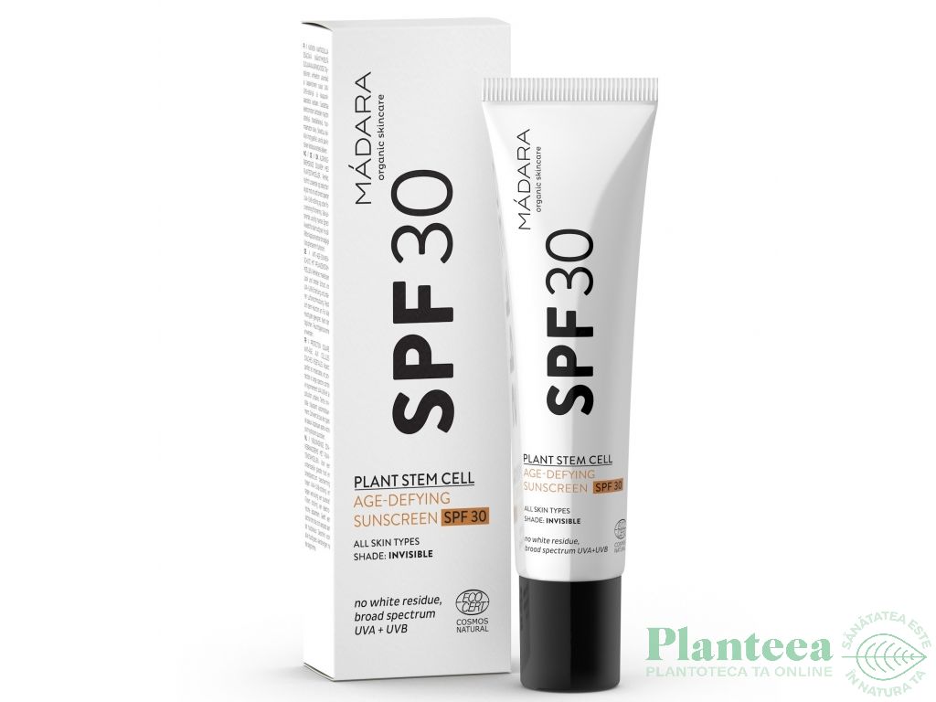 Crema fata protectie solara spf30 celule stem 100ml - MADARA