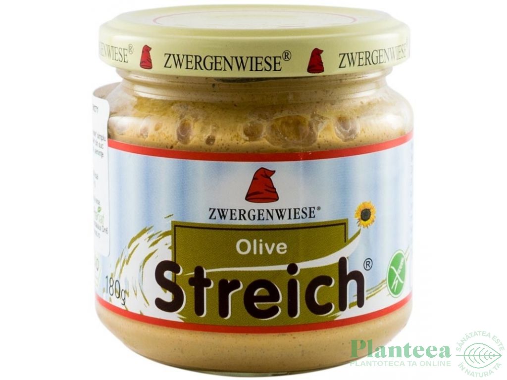 Pate vegetal fl soarelui masline eco 180g - ZWERGENWIESE