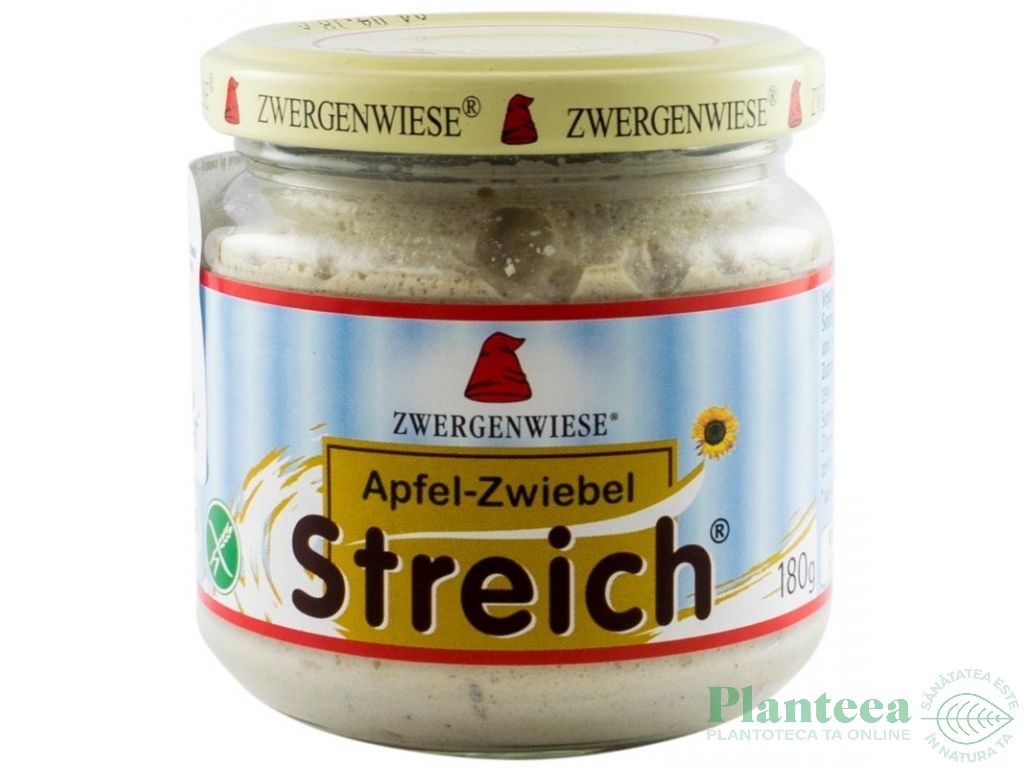 Pate vegetal fl soarelui mere ceapa 180g - ZWERGENWIESE