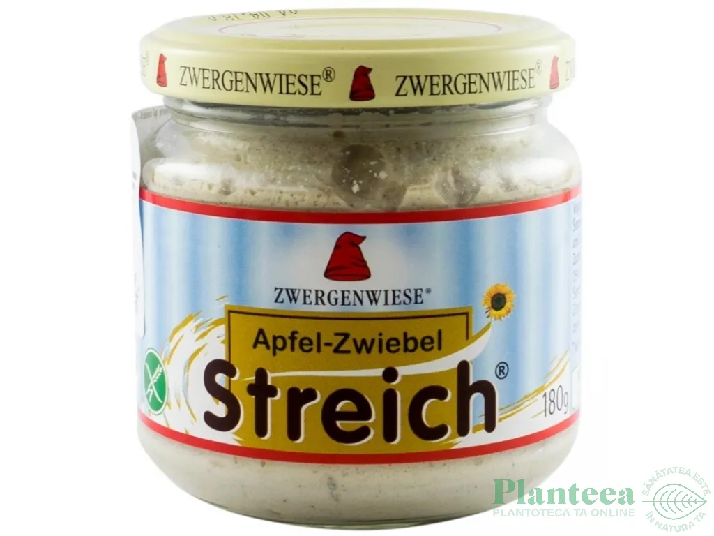Pate vegetal fl soarelui mere ceapa 180g - ZWERGENWIESE