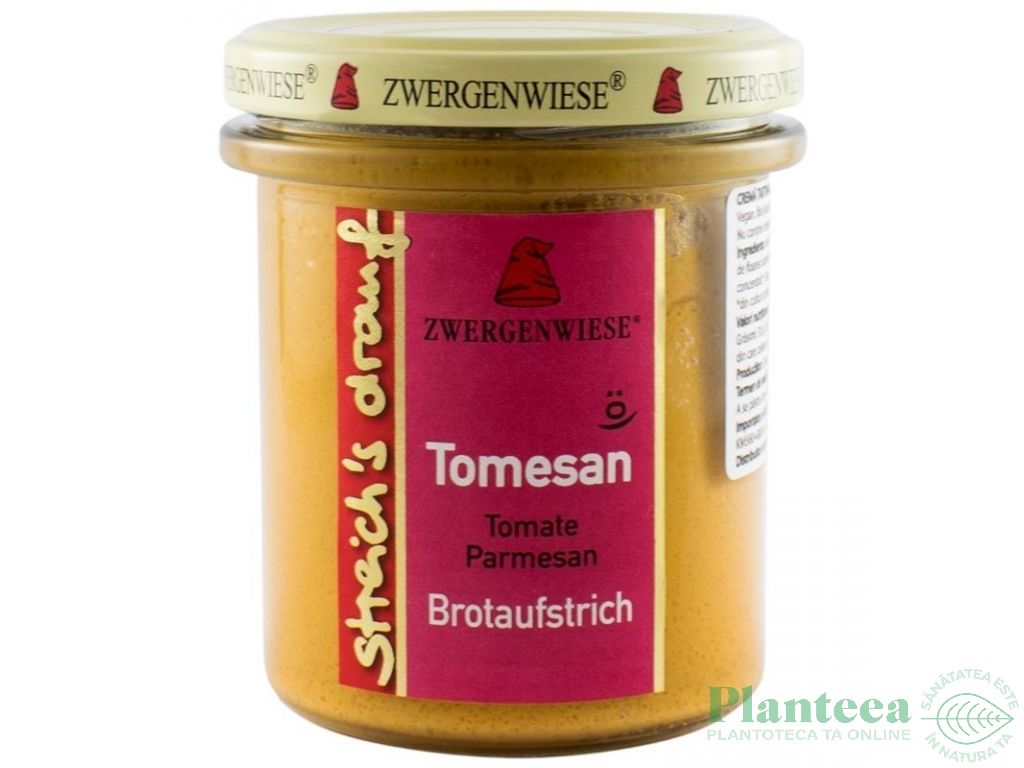 Crema tartinabila tomate parmezan eco 160g - ZWERGENWIESE