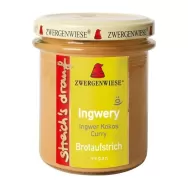 Crema tartinabila ghimbir cocos curry Ingwery eco 160g - ZWERGENWIESE