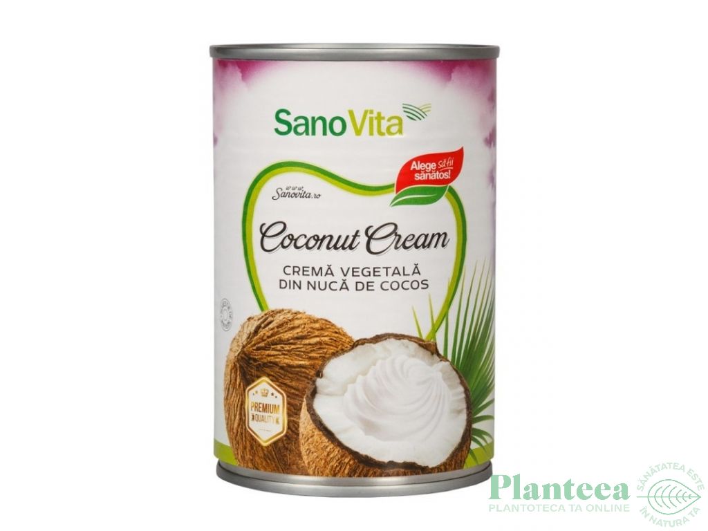 Crema vegetala cocos 400ml - SANOVITA