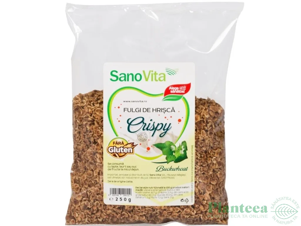 Fulgi hrisca crocanti 250g - SANOVITA