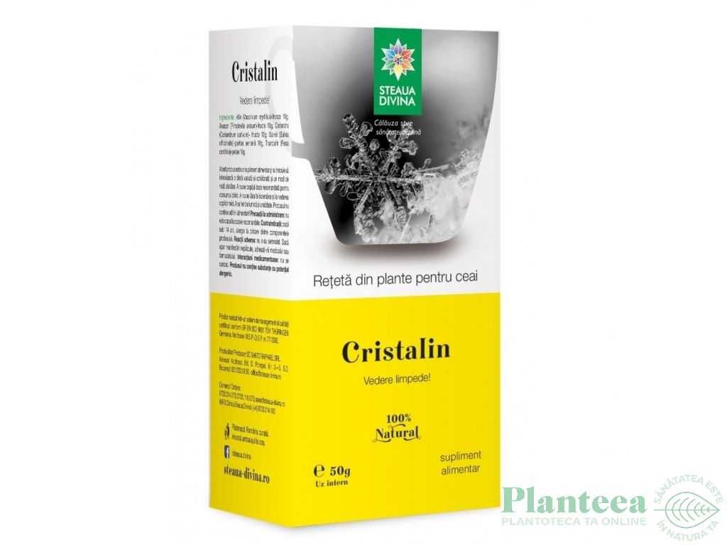 Ceai Cristalin vedere limpede 50g - SANTO RAPHAEL