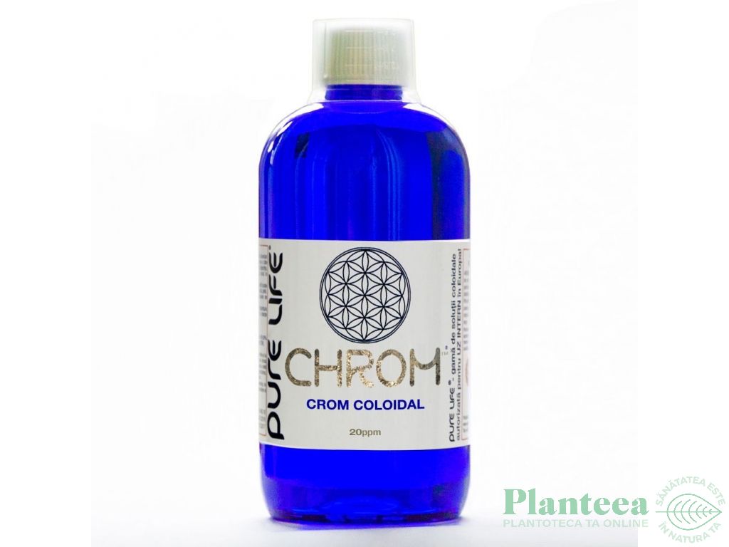 Crom coloidal 20ppm Chrom 480ml - PURE LIFE