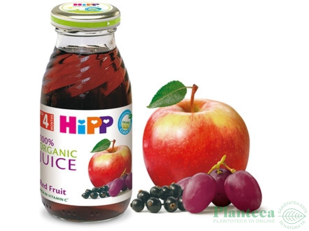 Suc fructe rosii bebe +4luni 200ml - HIPP ORGANIC