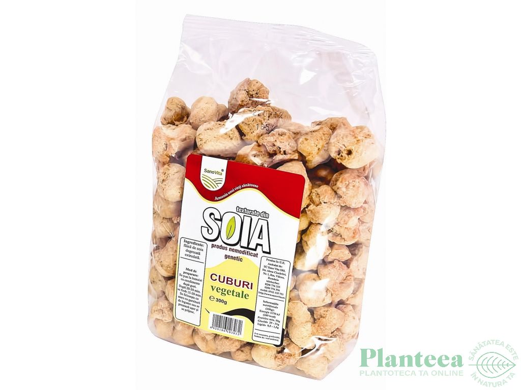 Soia texturata cuburi 300g - SANOVITA