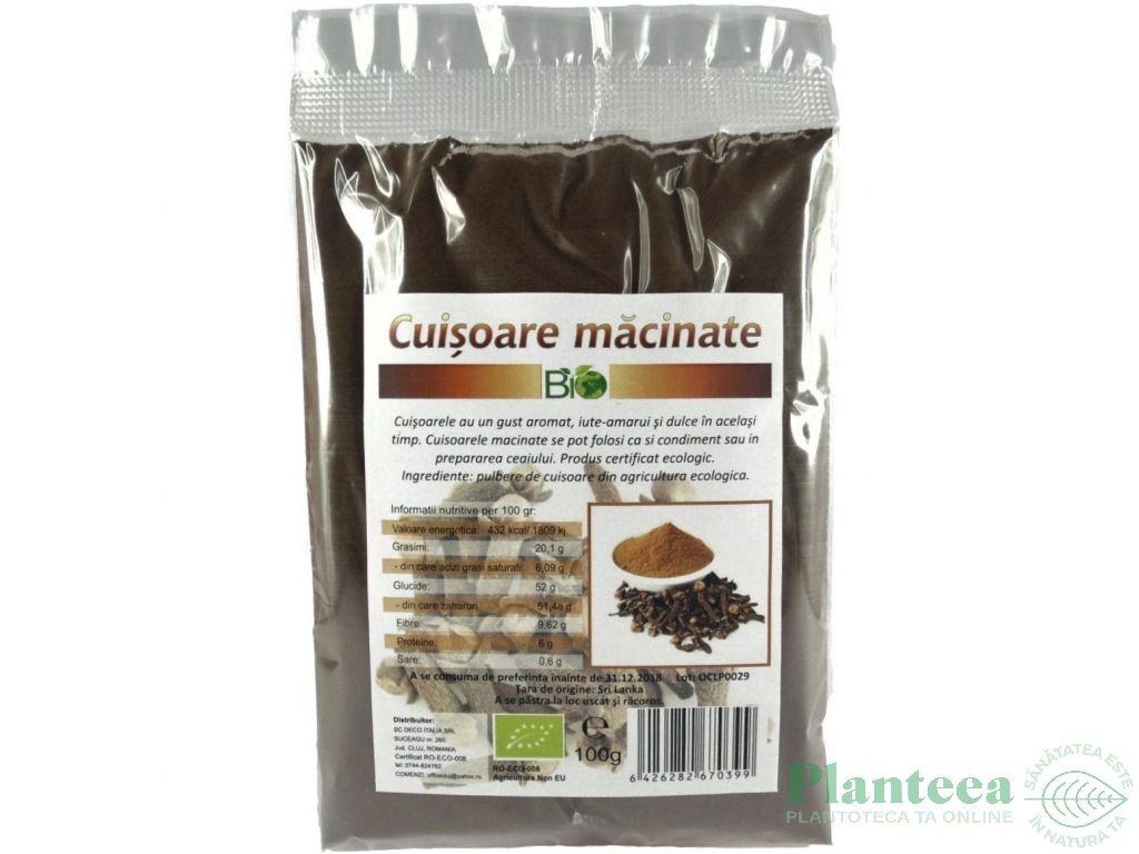 Condiment cuisoare macinate eco 100g - DECO ITALIA