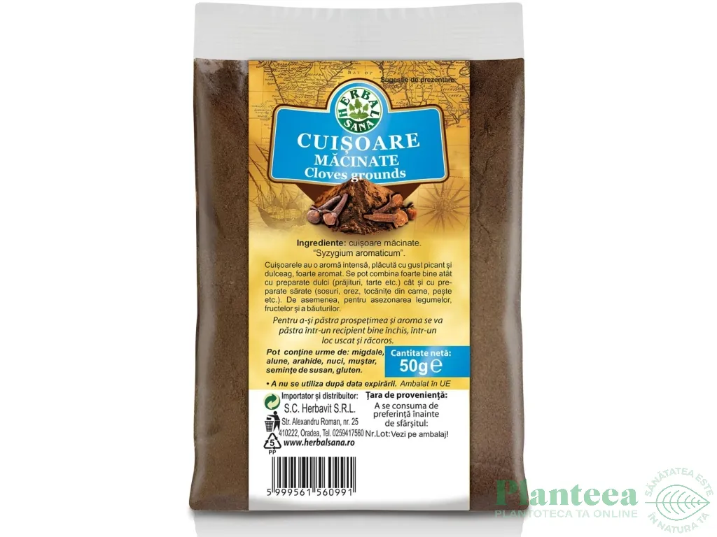 Condiment cuisoare macinate 50g - HERBAL SANA