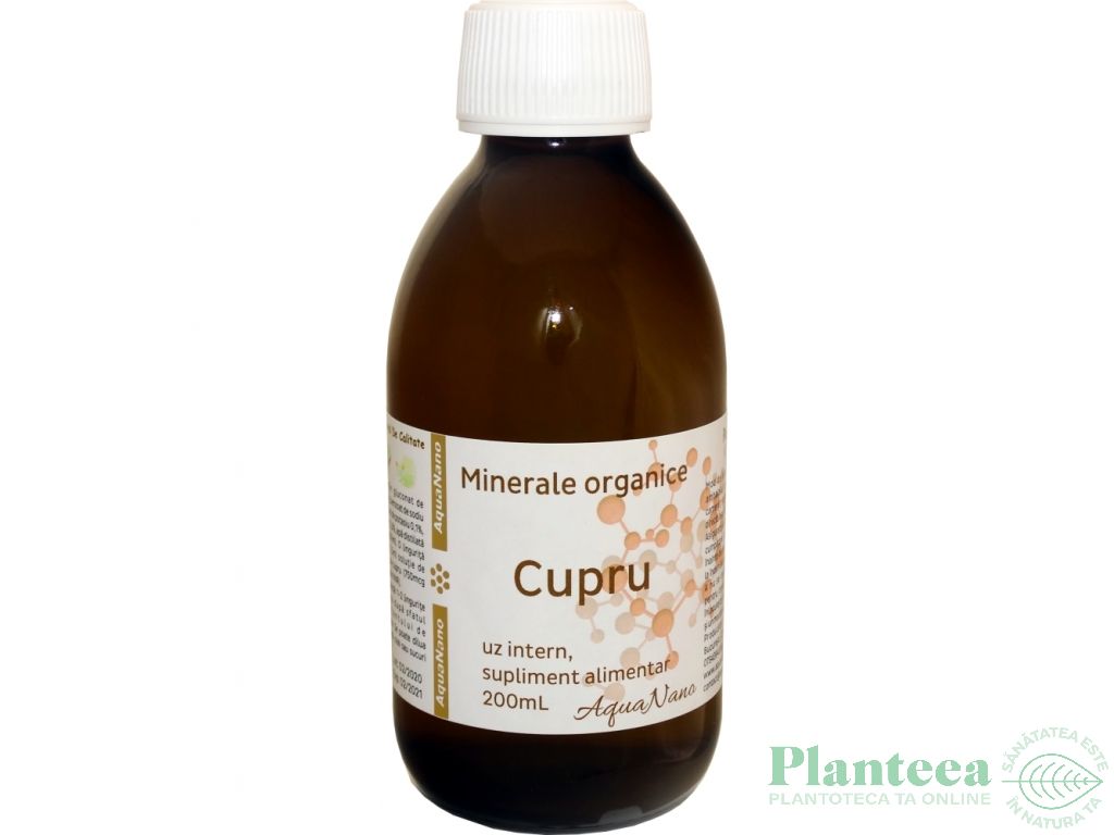 Cupru organic lichid Minerale 200ml - AQUA NANO
