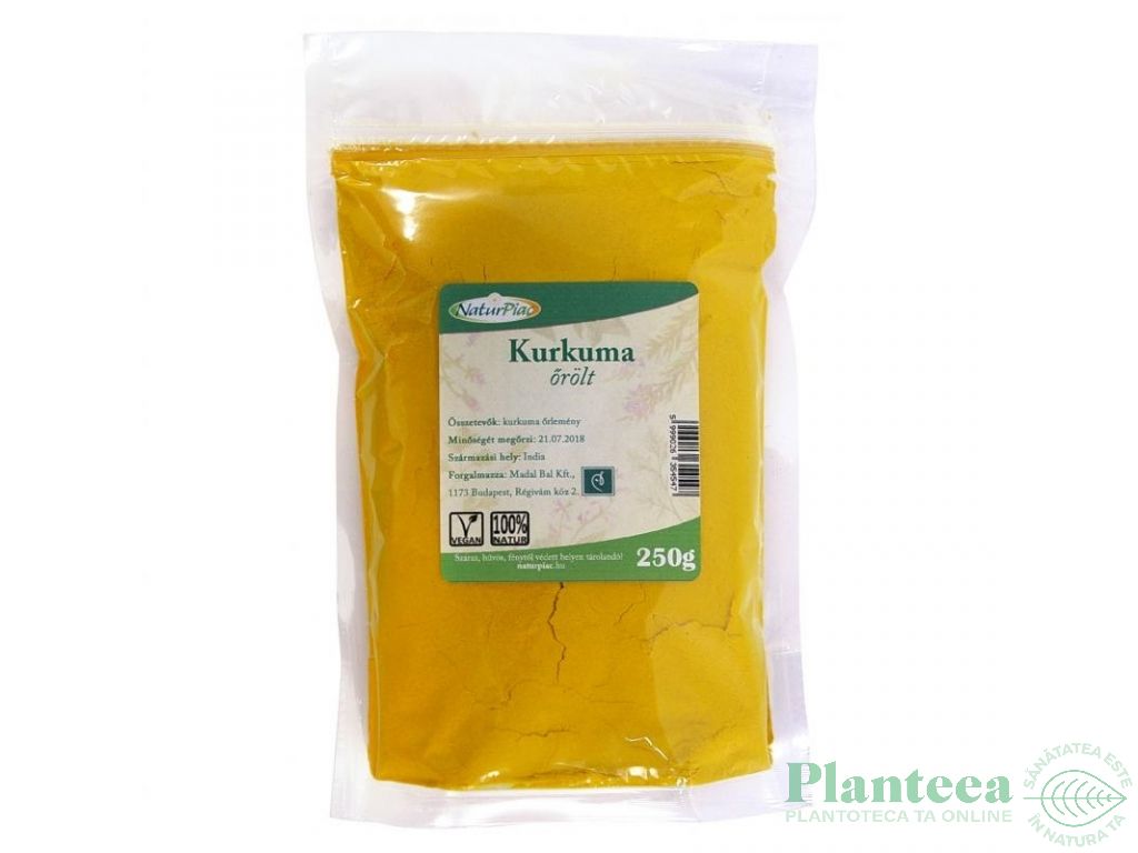 Condiment turmeric macinat 250g - NATURPIAC