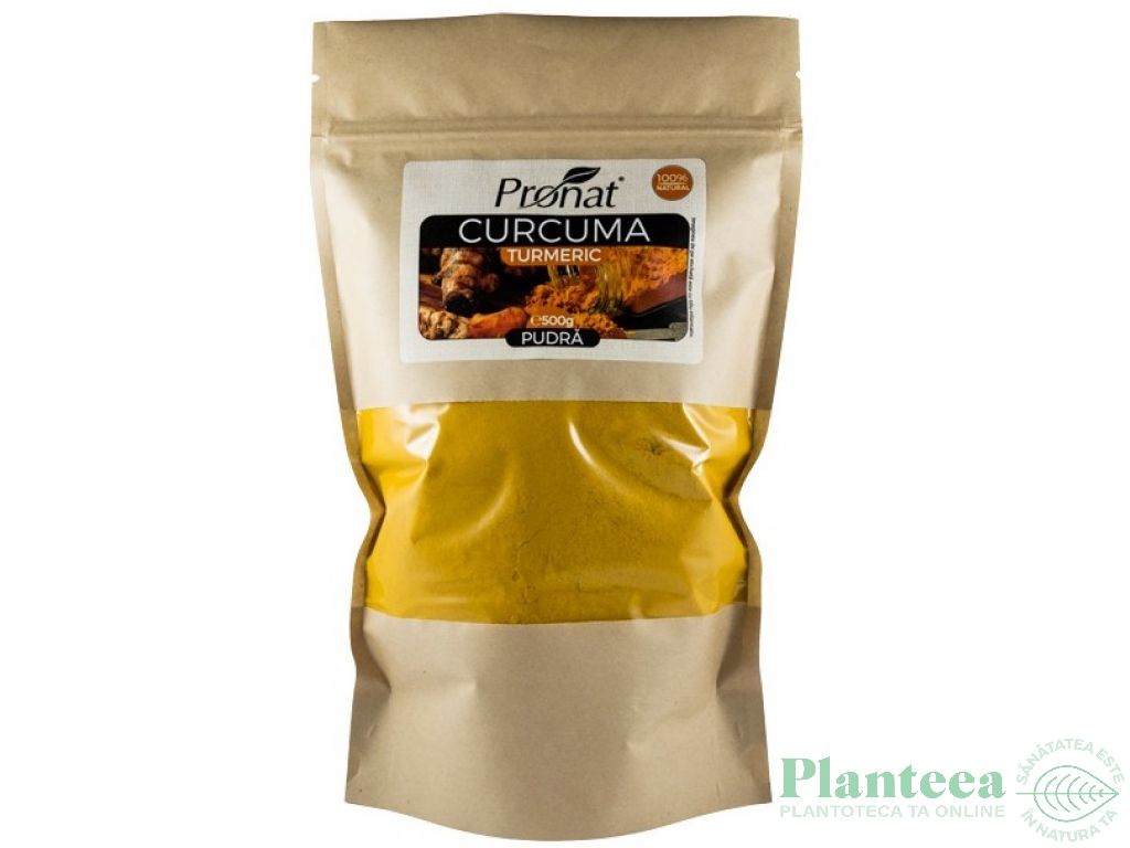 Condiment turmeric macinat natur 500g - PRONAT