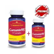 Pachet Curcumin+ 95 C3 complex 60+10cps - HERBAGETICA