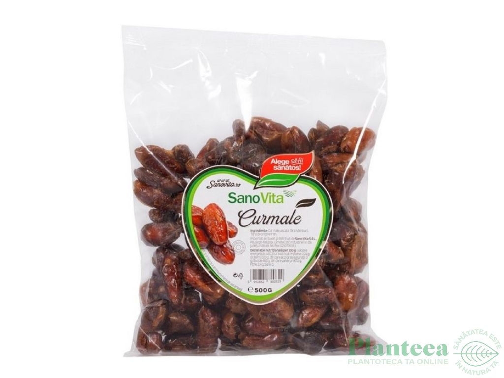 Curmale uscate fara samburi 500g - SANOVITA