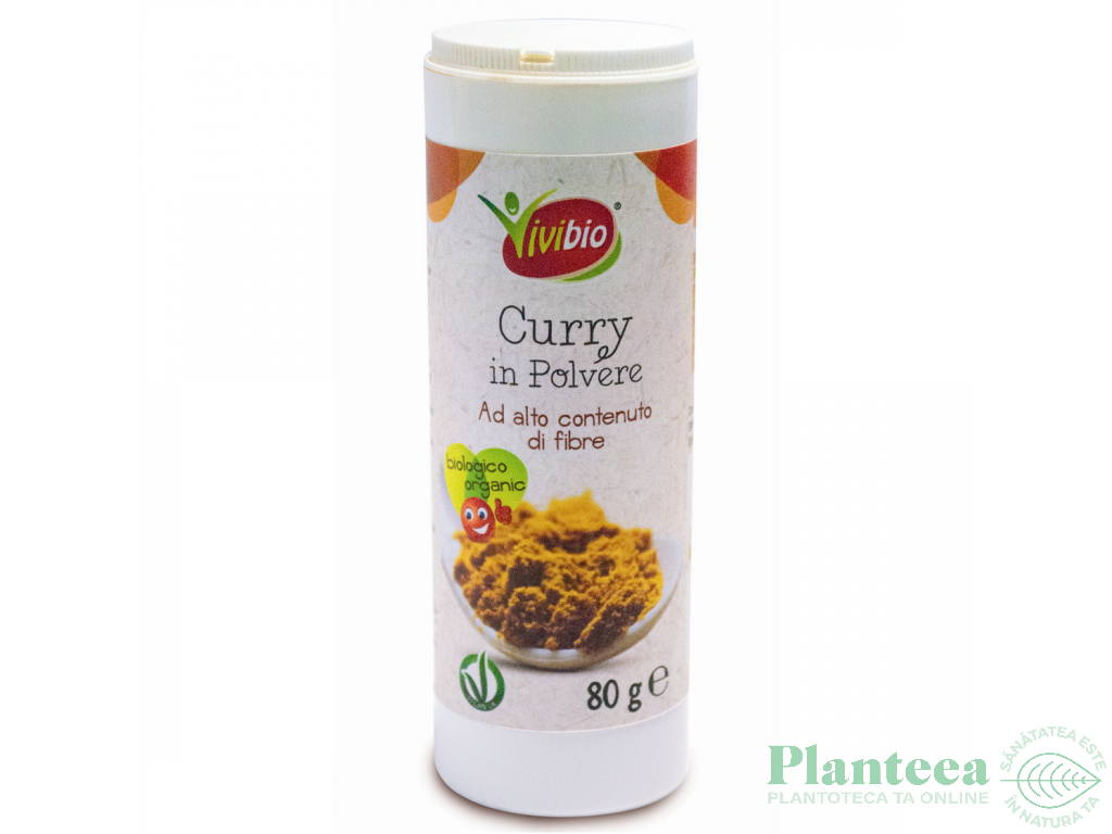 Condimente curry macinat solnita eco 80g - VIVIBIO
