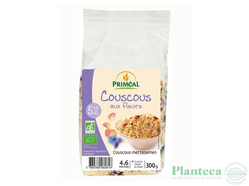 Cuscus grau alb cu flori eco 300g - PRIMEAL