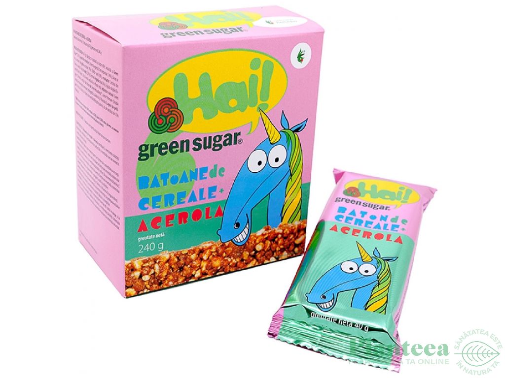 Batoane cereale acerola Hai! 6x40g - GREEN SUGAR