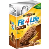 Biscuiti Fit4Life cacao ciocolata fara zahar 200g - QUICKBURY