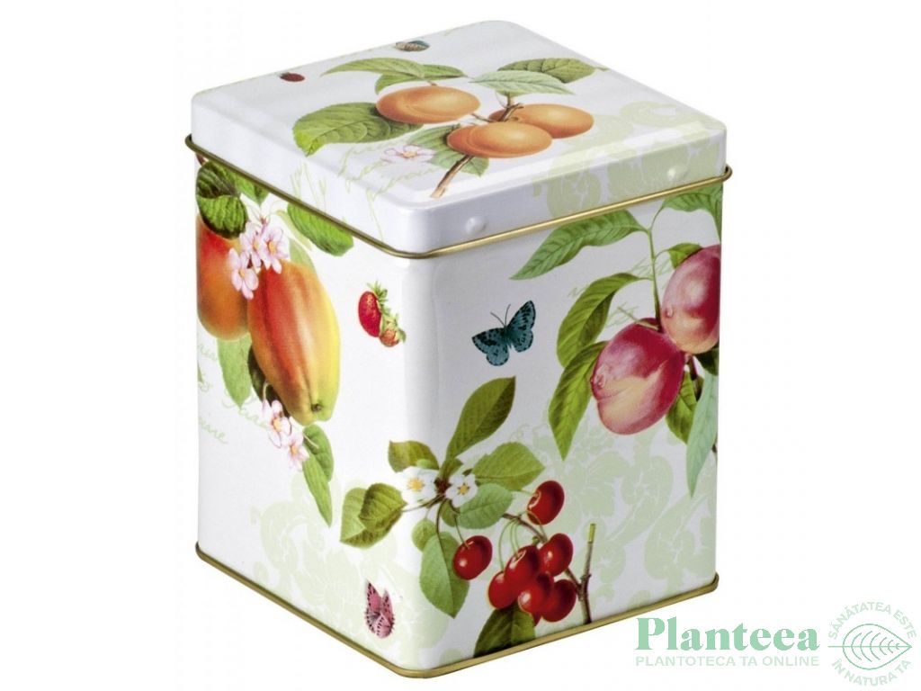 Cutie metalica pt ceai Les fruits 125g - THE BOX B.V.