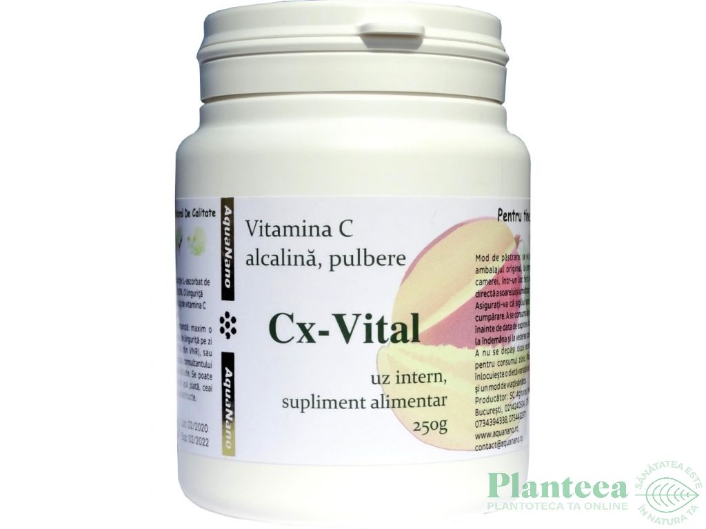Vitamina C alcalina CX Vital pulbere 250g - AQUA NANO