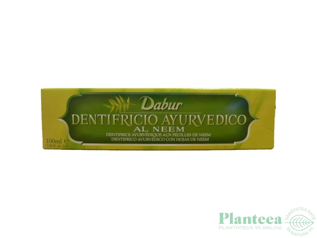 Pasta dinti neem fara fluor ayurvedica 100ml - DABUR