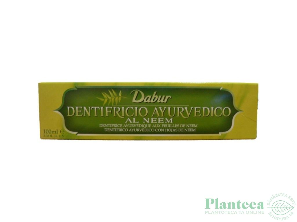 Pasta dinti neem fara fluor ayurvedica 100ml - DABUR