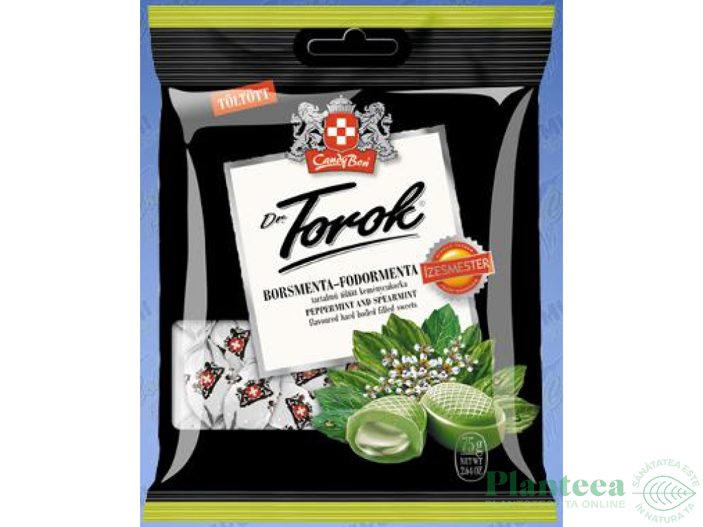 Dropsuri mentolate menta creata 75g - DR TOROK