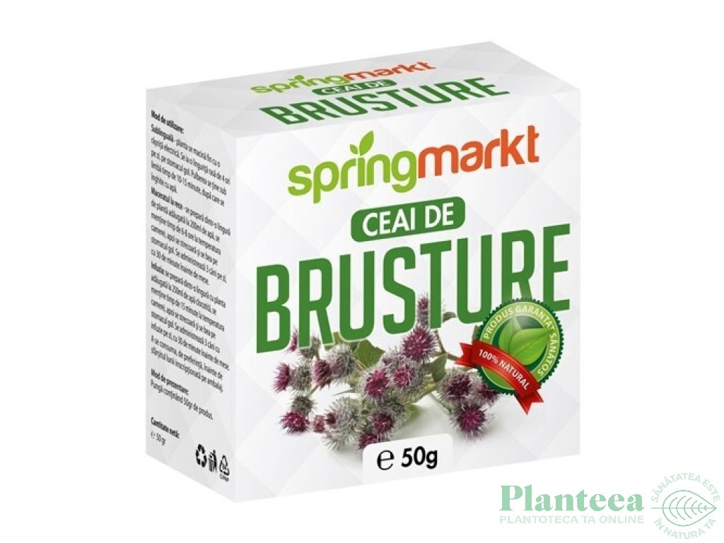 Ceai brusture radacina 50g - SPRINGMARKT