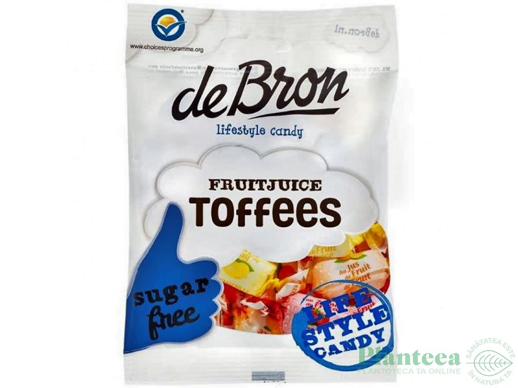 Caramele moi fructe fara zahar fara gluten 90g - DEBRON