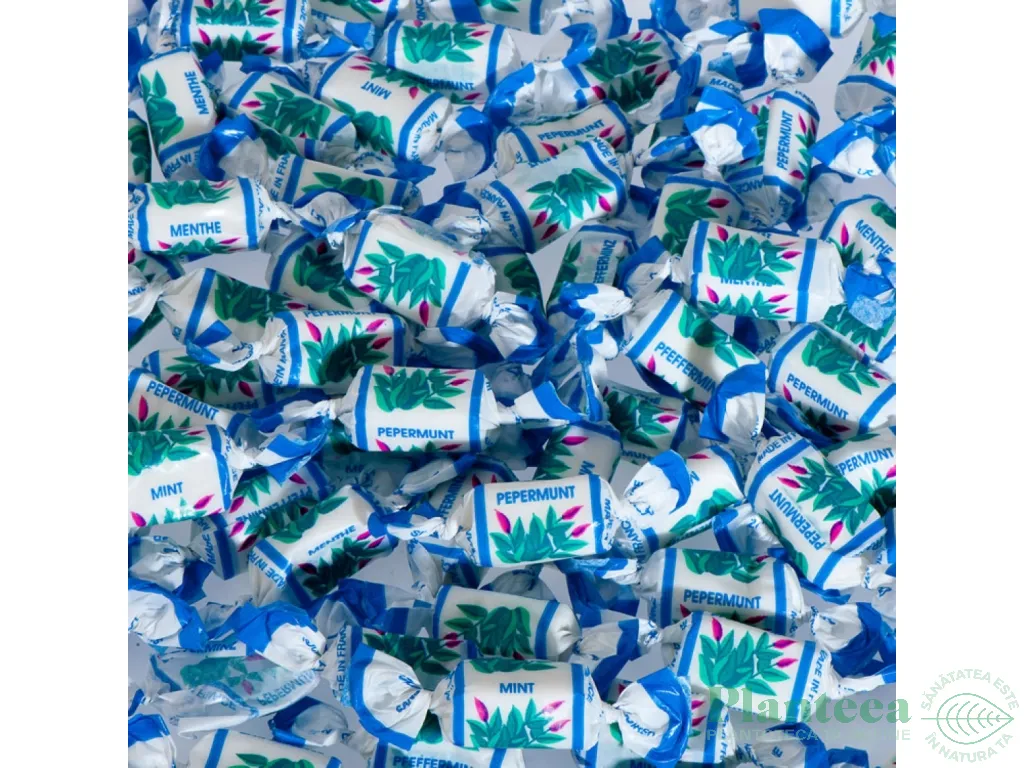 Caramele moi menta fara zahar fara gluten 90g - DEBRON