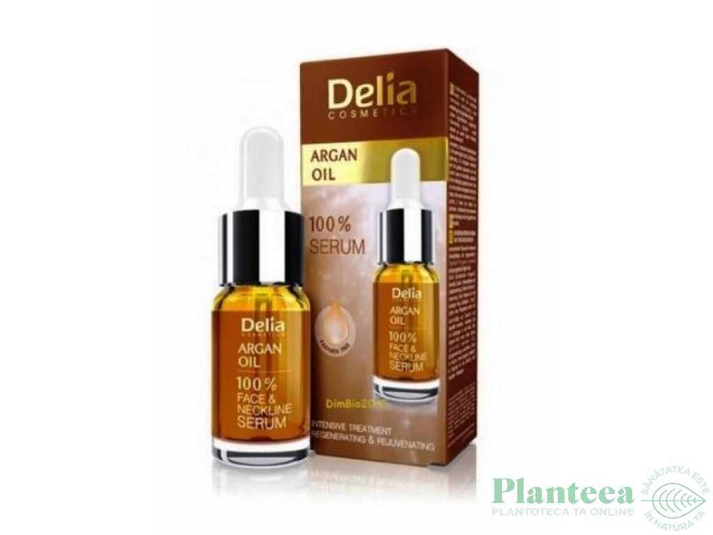 Ser fata decolteu ulei argan 10ml - DELIA