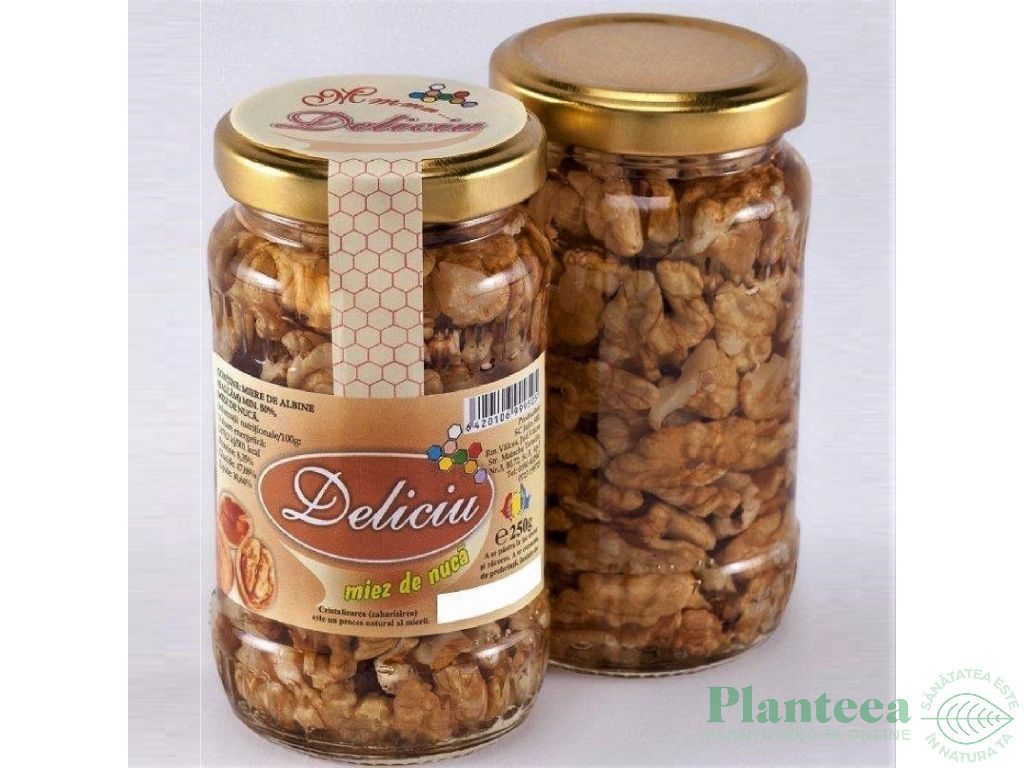 Miere salcam cu seminte nuci Deliciu 250g - JAJIN