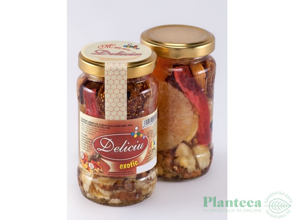 Miere salcam cu fructe uscate nuci Deliciu 250g - JAJIN