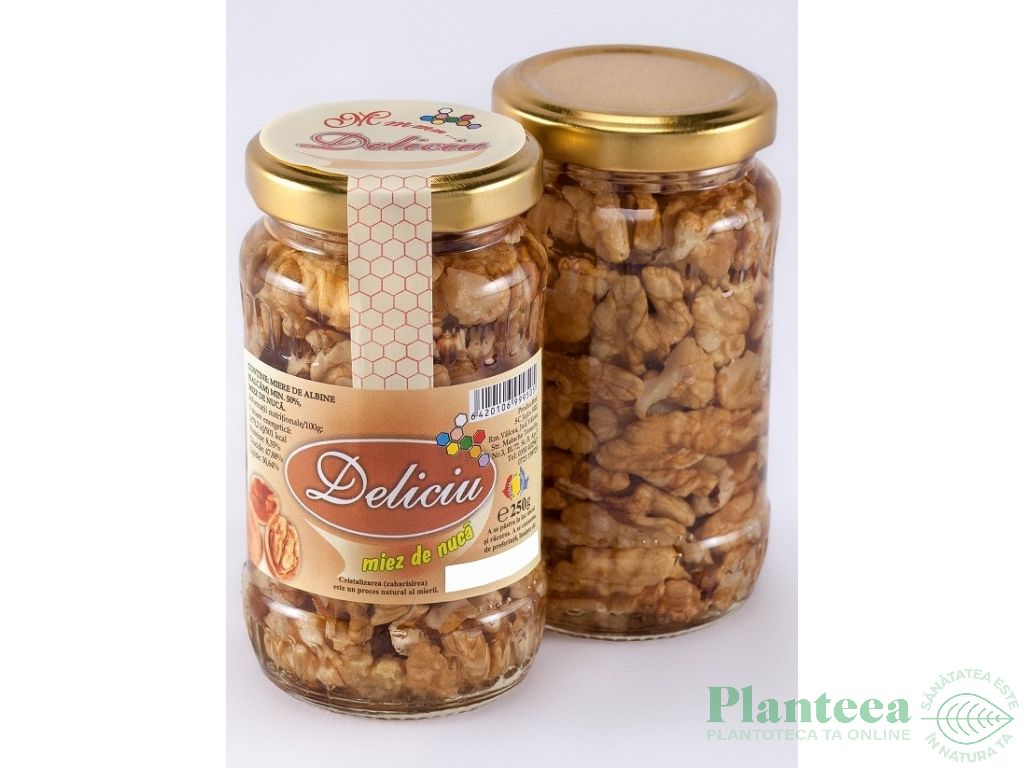 Miere salcam cu miez nuca Deliciu 250g - JAJIN