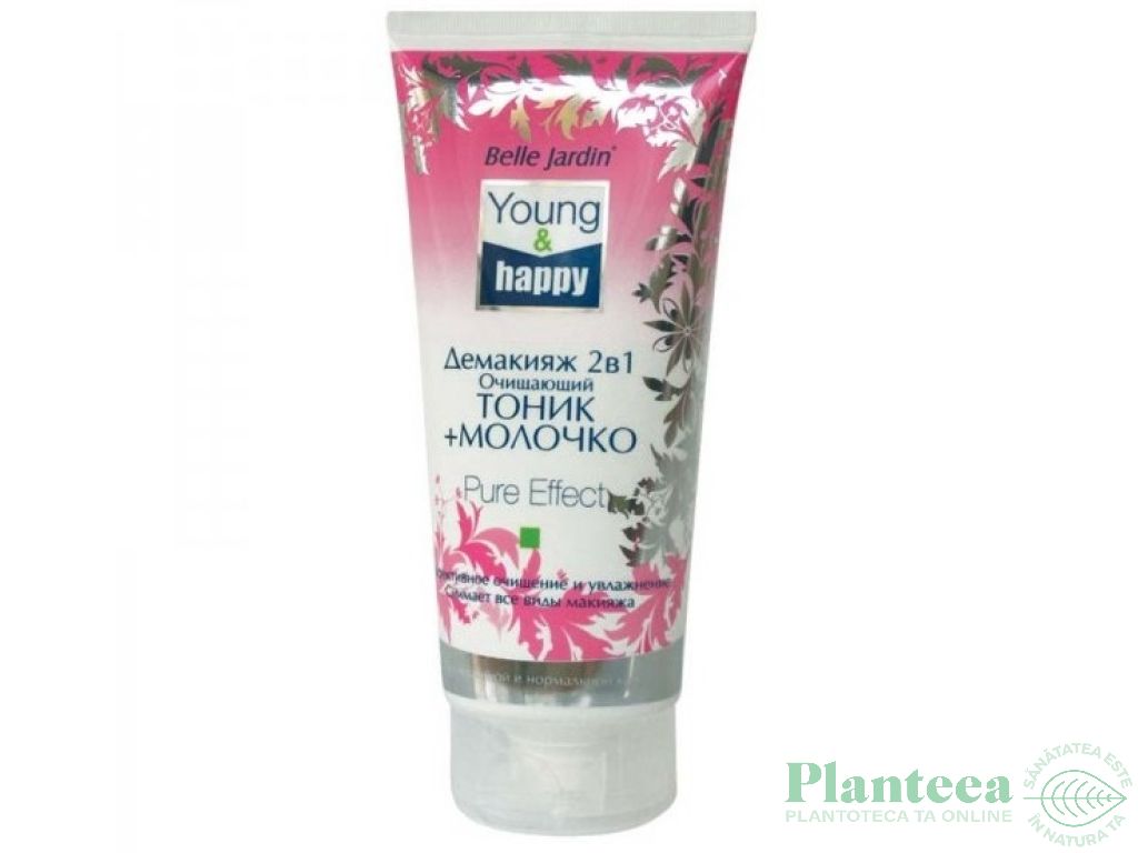 Demachiant 2in1 ten normal/mixt Young Happy 200ml - BELLE JARDIN