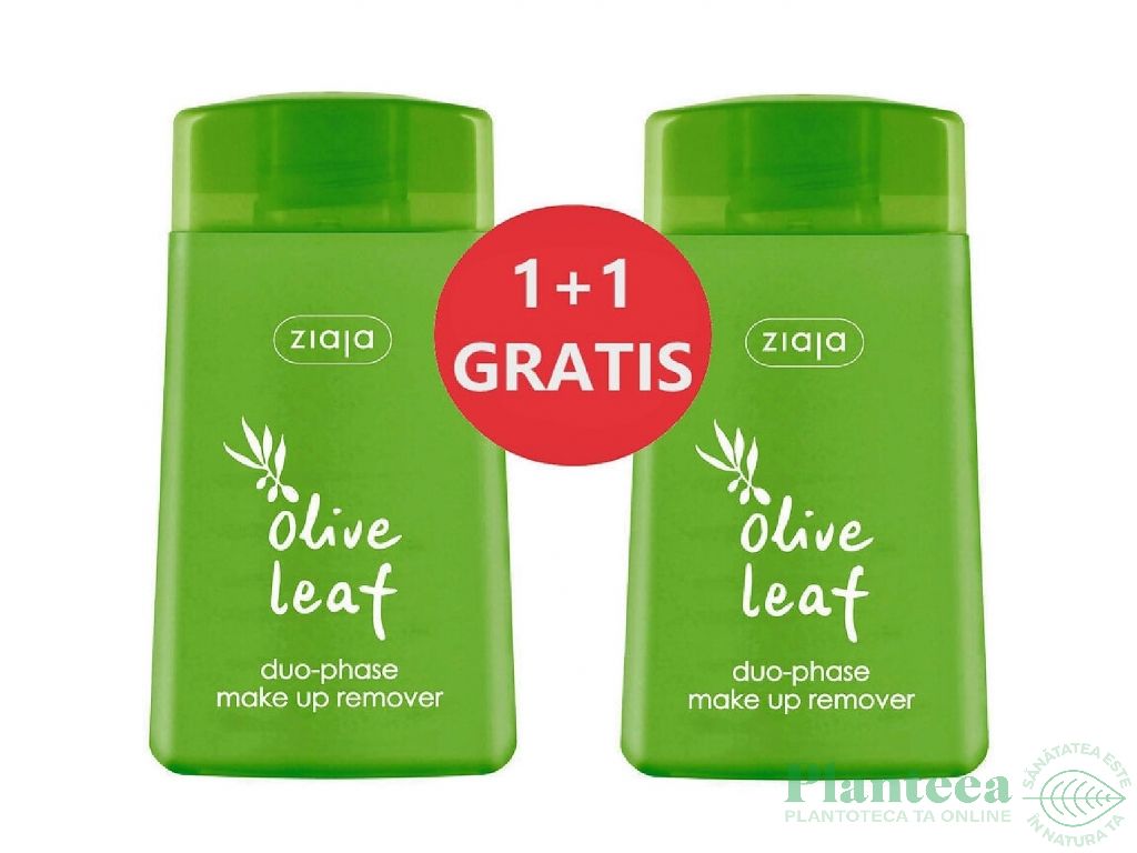 Pachet Demachiant bifazic Olive Leaf 2x120ml - ZIAJA