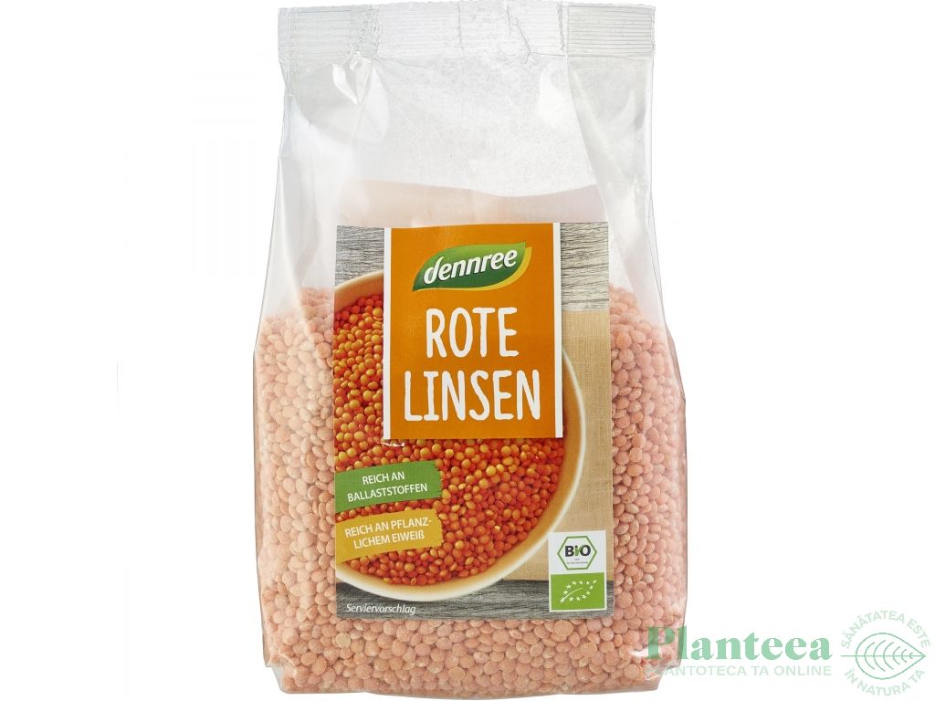 Linte rosie boabe eco 500g - DENNREE