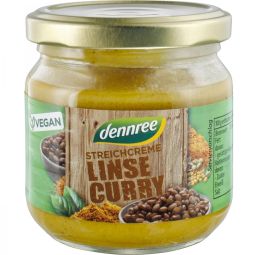 Pate vegetal linte curry eco 180g - DENNREE