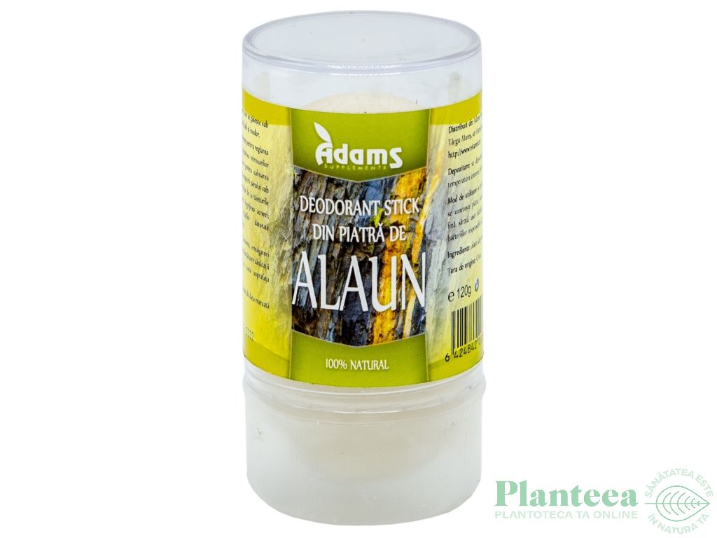 Deodorant stick piatra alaun 120g - ZANNA