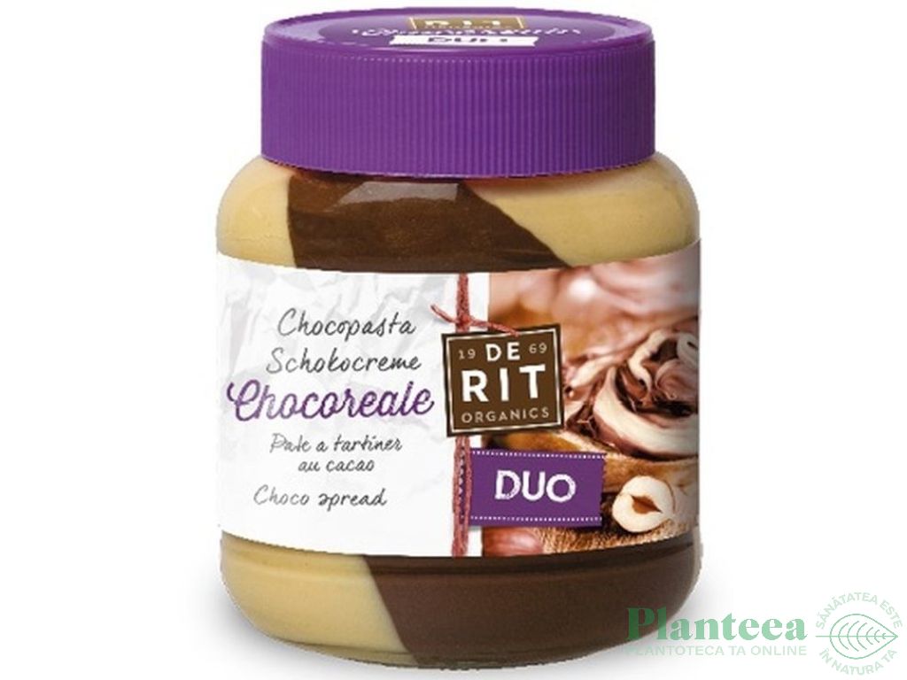 Crema desert duo alune ciocolata eco 350g - DE RIT