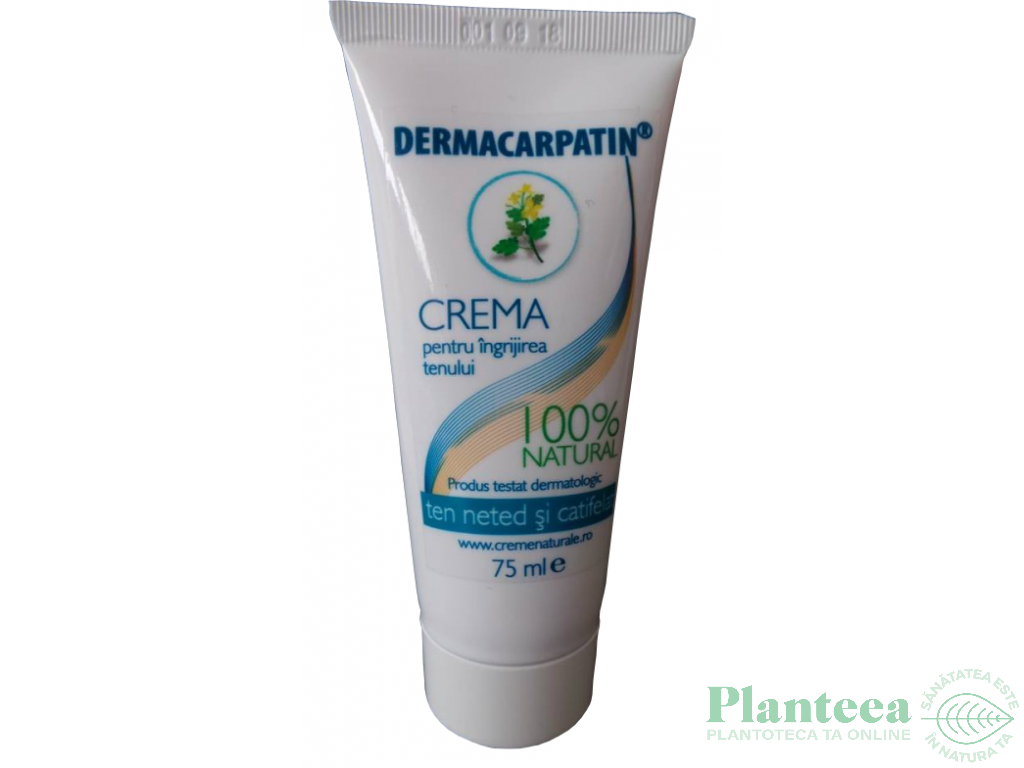 Crema ingrijire ten neted catifelat 75ml - DERMACARPATIN