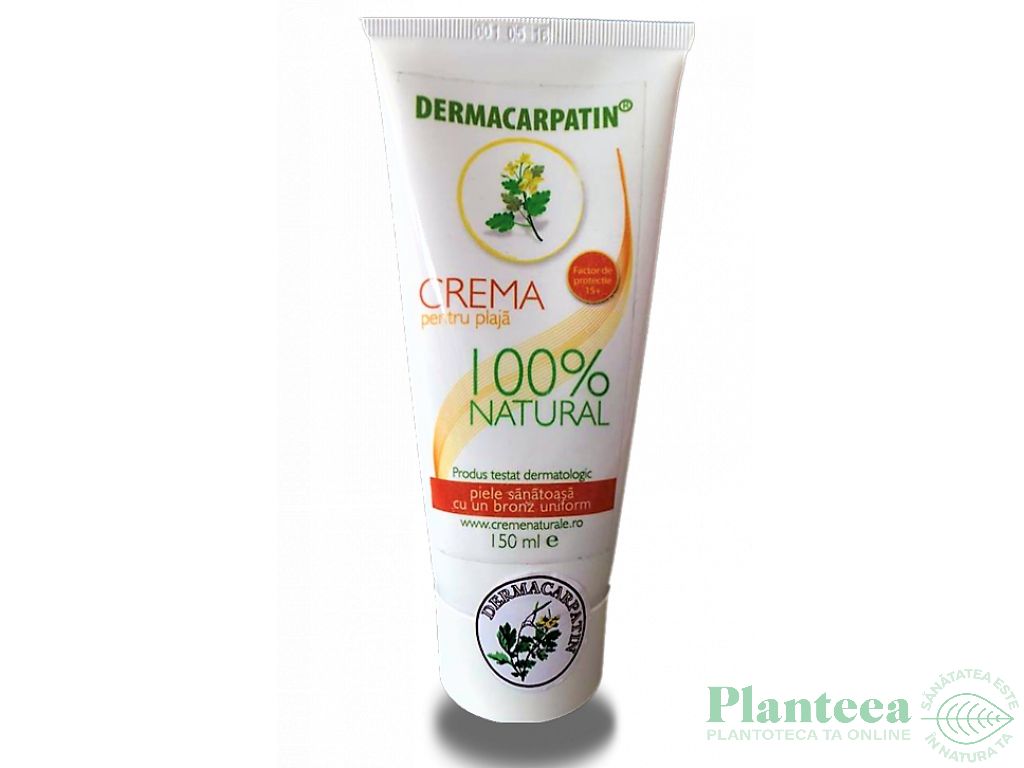 Crema pt plaja spf15 150ml - DERMACARPATIN