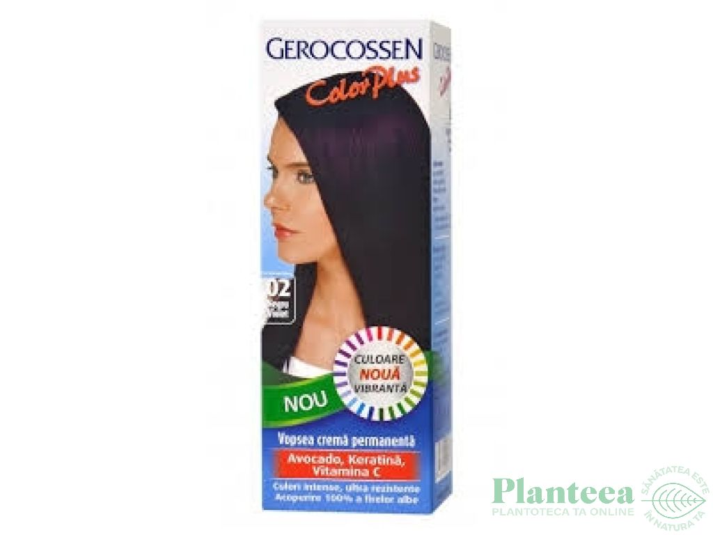 Vopsea par nr0.2 negru violet 50ml - GEROCOSSEN