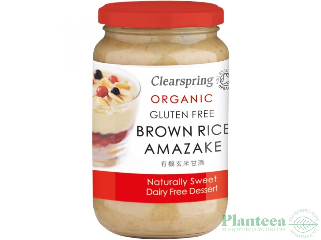 Crema desert Amazake orez brun eco 380g - CLEARSPRING