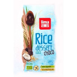 Desert crema orez cocos ciocolata bio 2x100g - LIMA