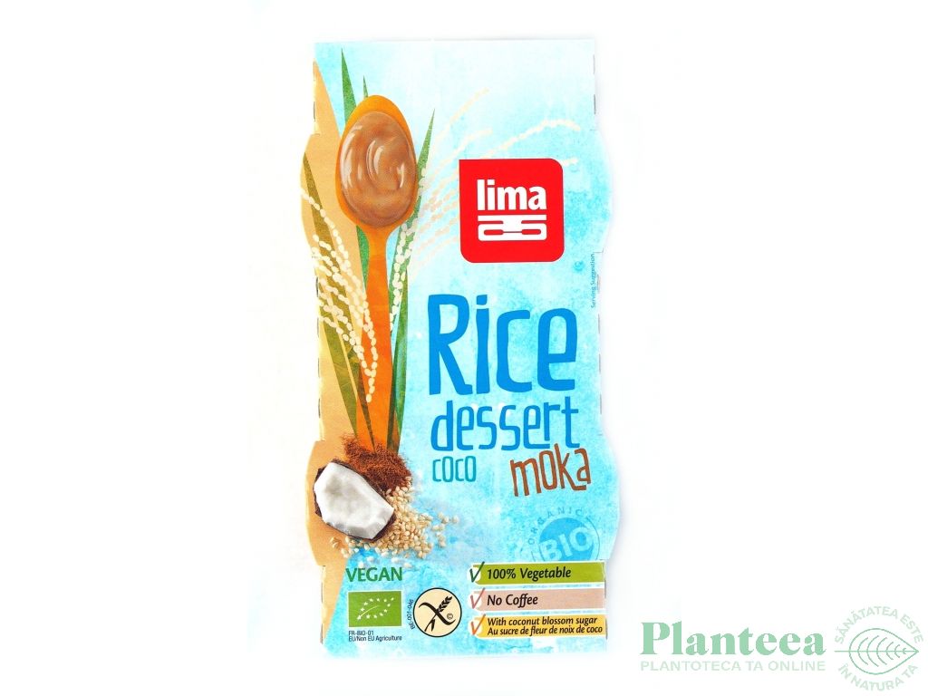 Desert crema orez cocos moka bio 2x100g - LIMA